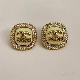 Orecchini cc Vintage Doppia c fashion