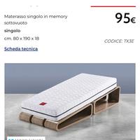 Materasso ortopedico singol NUOVO ancora imballato