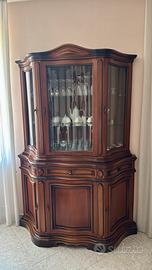 Cristalliera in legno classico