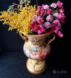 Vaso di design vintage 26 cm con effetto craquele'