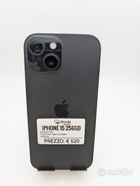 iPhone 15 256GB nero usato garanzia 