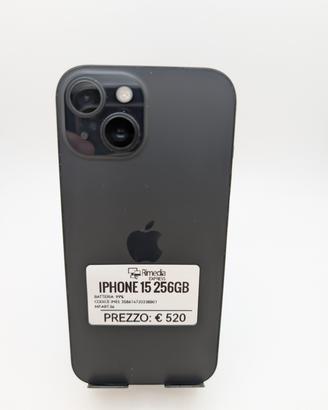 iPhone 15 256GB nero usato garanzia 