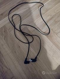 Cavo alimentazione TV a gomito, nero.