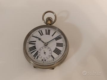 Orologio antico ore romane Remontoir argentana