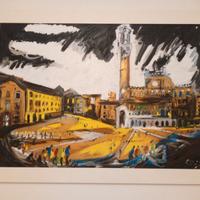 Quadro del maestro Alfonso Mangone Siena