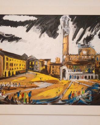 Quadro del maestro Alfonso Mangone Siena