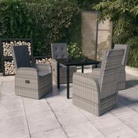Set Mobili da Pranzo per Giardino 5 pz con Cuscini