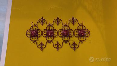 Appendiabiti in ferro battuto