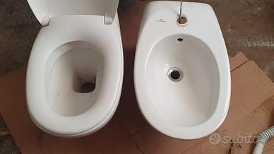 Sanitari sospesi wc e bidet Pozzi-Ginori