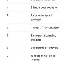 prodotti bimbi 0-3 anni