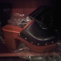 Zoccoli in Vera  Pelle