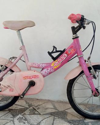 bici Galant numero 16 da bambina  rosa e fuxia