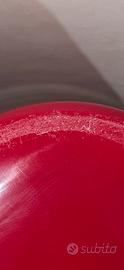 Vaso Venini Labuan rosso originale Murano
