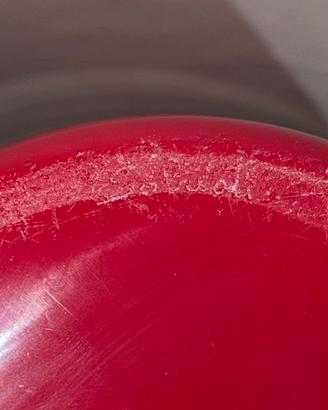 Vaso Venini Labuan rosso originale Murano