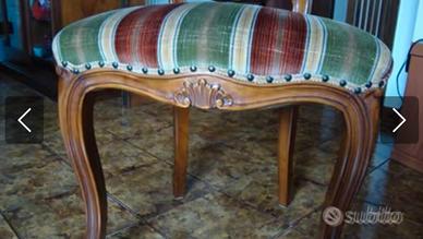 tavolo con 4 sedie in massello di noce