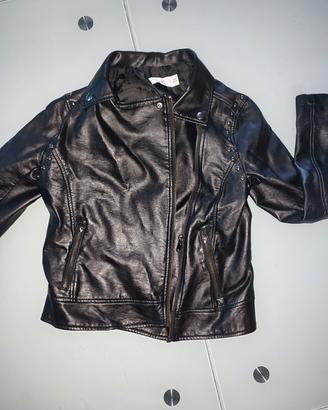 giacca eco pelle bambina