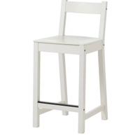 4 Sgabelli IKEA da bar in legno bianco