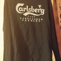 Felpa leggera Carlsberg nera taglia XL ben tenuta