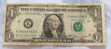 banconota americana 1 dollaro 