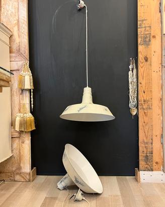 Set 6 lampadari a sospensione vintage/industrial