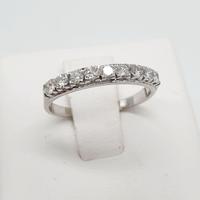 COD.682A.25 ANELLO RIVIERA ORO BIANCO 18K 750