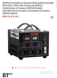 VEVOR Convertitore di Tensione step/down