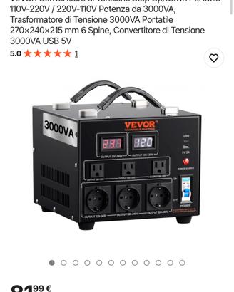 VEVOR Convertitore di Tensione step/down