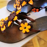 Sandali Miu Miu in cuoio donna 35 nuovi