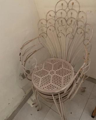 Tavolo e Sedie in Ferro 