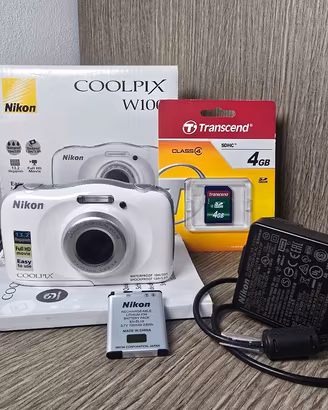Nikon coolpix w100 bianca 