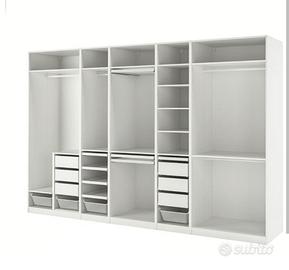 Cabina armadio pax  ikea bianca 