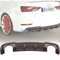 DIFFUSORE AUDI A3 S LINE SEDAN 17-20 LOOK RS3