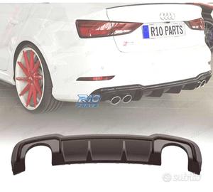 DIFFUSORE AUDI A3 S LINE SEDAN 17-20 LOOK RS3