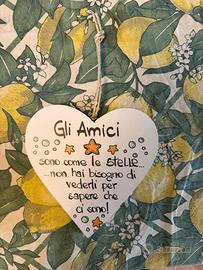 Cuore decorativo di legno