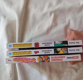 Manga di my hero academi e di naruto