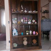 Libreria più tavolino in legno
