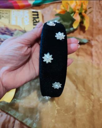 cerchietto grande con fiori gioiello 