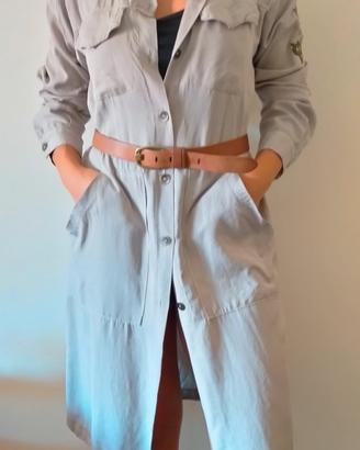 Camicia tunica vestito militare beige tg. S/M