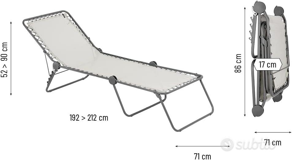 Lafuma Mobilier Sedia a Sdraio Siesta L - Arredamento e Casalinghi In  vendita a Roma