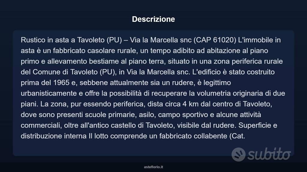Immobile in asta di 197 m² a Mercatino Conca - Vista 5