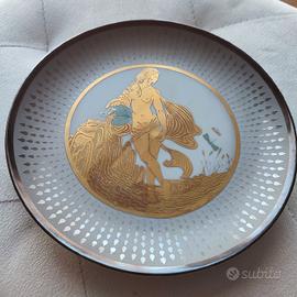 Piatto decorativo linea DesArt oro zecchino