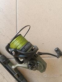  2 canne carpfishing con 2 mulinelli 