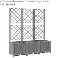 Fioriera giardino con Graticcio