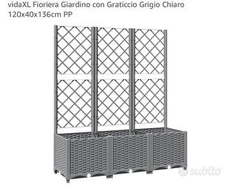 Fioriera giardino con Graticcio