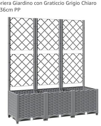 Fioriera giardino con Graticcio