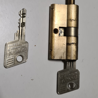 Serratura completa di due chiavi di sicurezza