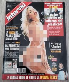 Rivista simil PLAYBOY Interviù VALERIA MARINI 2000