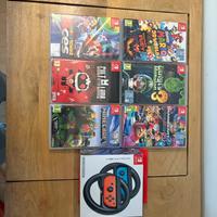 Lotto 6 giochi Nintendo Switch usati vari+ volanti