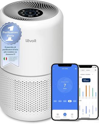 Purificatore d'Aria per Allergie e PM2.5, Filtro H