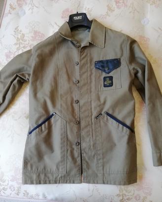 Giacca camicia vintage RefrigiWear verde militare 